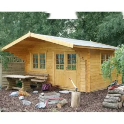 Wolff Finnhaus Holz-Gartenhaus Nordkap 70-F B X T: 500 Cm X 500 Cm