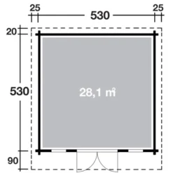 Wolff Finnhaus Holz-Gartenhaus Hammerfest 70-G B X T: 530 Cm X 530 Cm 23 Wolff Finnhaus Holz-Gartenhaus Hammerfest 70-G B X T: 530 Cm X 530 Cm -Vitavia Verkäufe 4038868027361 4276 3