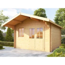 Wolff Finnhaus Holz-Gartenhaus Lisa 44-A XL 420 Cm X 440 Cm Mit Anbaudach