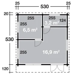 Wolff Finnhaus Holz-Gartenhaus Lappland 70-B B X T: 530 Cm X 530 Cm 23 Wolff Finnhaus Holz-Gartenhaus Lappland 70-B B X T: 530 Cm X 530 Cm -Vitavia Verkäufe 4038868032617 4276 3
