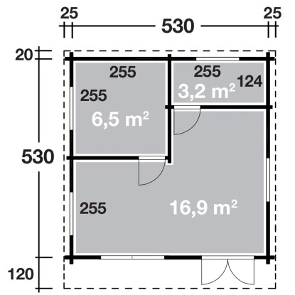 Wolff Finnhaus Holz-Gartenhaus Lappland 70-B B X T: 530 Cm X 530 Cm 12 Wolff Finnhaus Holz-Gartenhaus Lappland 70-B B X T: 530 Cm X 530 Cm – Bild 12