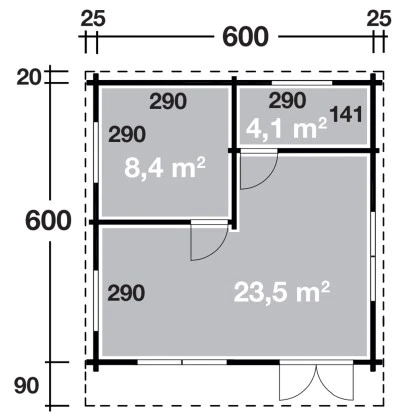 Wolff Finnhaus Holz-Gartenhaus Lappland 70-C B X T: 600 Cm X 600 Cm 12 Wolff Finnhaus Holz-Gartenhaus Lappland 70-C B X T: 600 Cm X 600 Cm – Bild 12