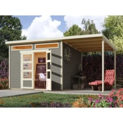 W. Finnhaus Venlo C Titangrau B X T: 486 Cm X 242 Cm Davon 188 Cm Anbaudach