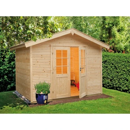 W. Finnhaus Holz-Gartenhaus Klassik 2424 Softline Natur BxT: 241 Cm X 235 Cm 1 W. Finnhaus Holz-Gartenhaus Klassik 2424 Softline Natur BxT: 241 Cm X 235 Cm