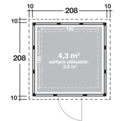 Wolff Finnhaus Metall-Gerätehaus Lichtgrau 4,3 M² 39 Wolff Finnhaus Metall-Gerätehaus Lichtgrau 4,3 M² -Vitavia Verkäufe 4038868035946 4276 3