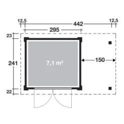 W. Finnhaus Holz-Gartenhaus Pulti Softl.3024 Natur BxT 445x241 Dav. 150 Cm Anbau 5 W. Finnhaus Holz-Gartenhaus Pulti Softl.3024 Natur BxT 445x241 Dav. 150 Cm Anbau -Vitavia Verkäufe 4038868037759 4276 3