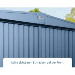 Ecostar Gerätehaus Trend Mit Satteldach Typ 1 RAL5014 Taubenblau Einzeltür -Vitavia Verkäufe 4042533294354 4860 004