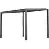 Floraworld Pergola Mit Lamellendach 300 Cm X 300 Cm X 212 Cm Anthrazit