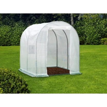 Freistehendes Tunnelgewächshaus 3,24 M² Weiß 2 Freistehendes Tunnelgewächshaus 3,24 M² Weiß – Bild 2