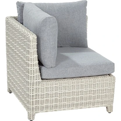 Lounge-Eckteil Links Springside Polyrattan Naturgrau 1 Lounge-Eckteil Links Springside Polyrattan Naturgrau