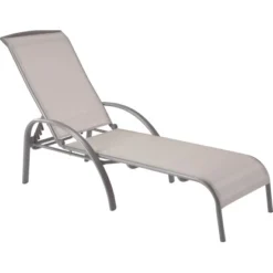 Sonnenliege Vigo Aus Textilen Grau