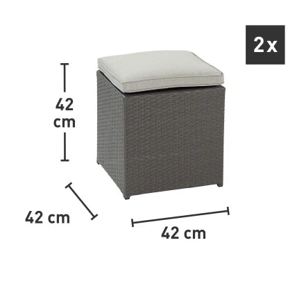 Lounge-Set Mit Esstisch Vermont 5-teilig Polyrattan Links Deep Water Concrete 12 Lounge-Set Mit Esstisch Vermont 5-teilig Polyrattan Links Deep Water Concrete – Bild 12