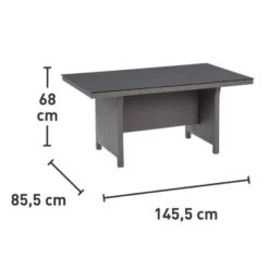 Lounge-Set Mit Esstisch Vermont 5-teilig Polyrattan Links Deep Water Concrete 25 Lounge-Set Mit Esstisch Vermont 5-teilig Polyrattan Links Deep Water Concrete -Vitavia Verkäufe 4048124987056 VM04 280219