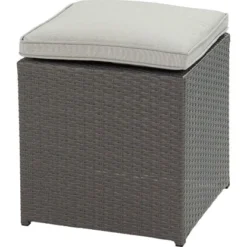 Lounge-Set Mit Esstisch Vermont 5-teilig Polyrattan Rechts Deep Water Concrete -Vitavia Verkäufe 4048124987063 S02 180917