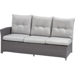 Lounge-Set Mit Esstisch Vermont 5-teilig Polyrattan Rechts Deep Water Concrete -Vitavia Verkäufe 4048124987063 S04 120917