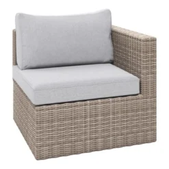 Balkonmöbel-Set Olea Mini 5-teilig Polyrattan Hellgrau -Vitavia Verkäufe 4048124995341 S 04