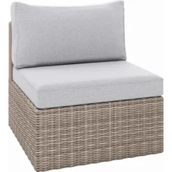 Lounge-Sessel Olea Aus Polyrattan Sand