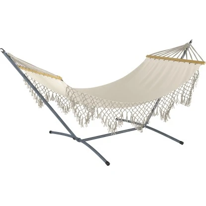 Hängematte Salcha Aus Polycotton Beige 2 Hängematte Salcha Aus Polycotton Beige – Bild 2