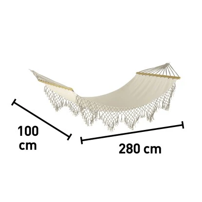 Hängematte Salcha Aus Polycotton Beige 5 Hängematte Salcha Aus Polycotton Beige – Bild 5