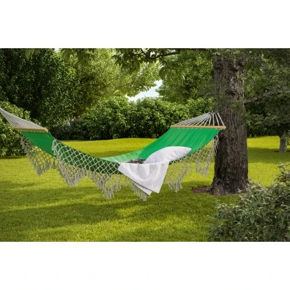 Hängematte Salcha Aus Polycotton Grün 3 Hängematte Salcha Aus Polycotton Grün – Bild 3