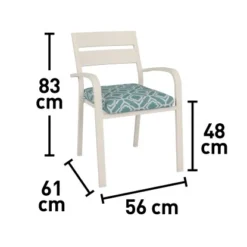 Stapelstuhl Prata Mit Sitzkissen 83 Cm X 56 Cm X 61 Cm -Vitavia Verkäufe 4048126613403 VM01 171120