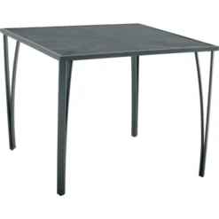 Gartentisch Sacramento Quadratisch Grau 90 Cm X 90 Cm