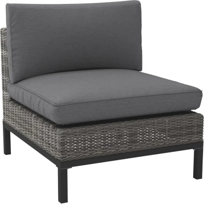 Lounge-Sessel Alridge Polyrattan Grau Mitte 1 Lounge-Sessel Alridge Polyrattan Grau Mitte