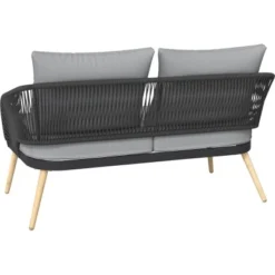Lounge-Set Edna 4-teilig Seilbespannung Anthrazit -Vitavia Verkäufe 4048126615735 S05 160820