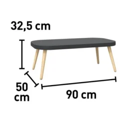 Lounge-Set Edna 4-teilig Seilbespannung Anthrazit -Vitavia Verkäufe 4048126615735 VM03 220920