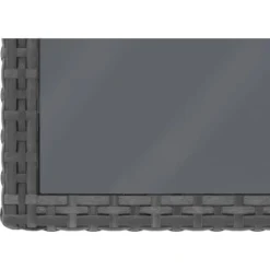 Lounge-Set 3-teilig Aus Polyrattan-Geflecht Hellgrau -Vitavia Verkäufe 4048126616473 CU03 301220