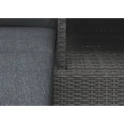 Lounge-Set 3-teilig Aus Polyrattan-Geflecht Hellgrau -Vitavia Verkäufe 4048126616473 CU05 040121