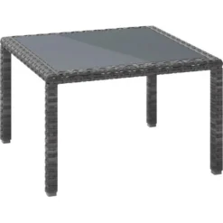 Lounge-Set 3-teilig Aus Polyrattan-Geflecht Hellgrau -Vitavia Verkäufe 4048126616473 S07 301220