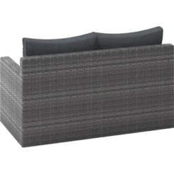 Lounge-Set 3-teilig Aus Polyrattan-Geflecht Hellgrau -Vitavia Verkäufe 4048126616473 S08 301220