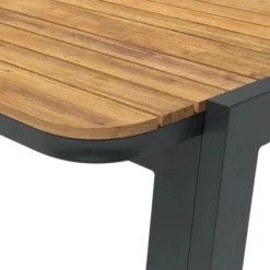 Dining-Tisch Olary 160 Cm X 90 Cm X 75,5 Cm Akazienholz Dunkelgrau -Vitavia Verkäufe 4048126617586 40