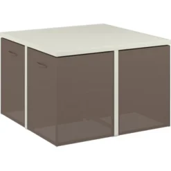 Gartenmöbel-Set Palomas 5-teilig Stahl/Textil Taupe -Vitavia Verkäufe 4048126619207 20