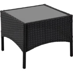 Balkonset Taracoa Wicker Schwarz 3-teilig -Vitavia Verkäufe 4048126619542 30