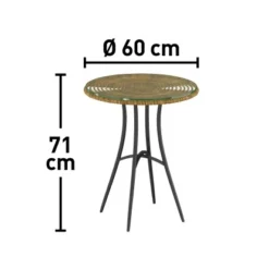Balkonset Yunta 3-teilig Natur -Vitavia Verkäufe 4048126620456 110