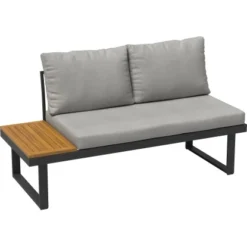 Lounge-Set Lipson 3-teilig Aus Akazienholz Und Aluminium Grau -Vitavia Verkäufe 4048126620623 40