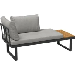 Lounge-Set Lipson 3-teilig Aus Akazienholz Und Aluminium Grau -Vitavia Verkäufe 4048126620623 50