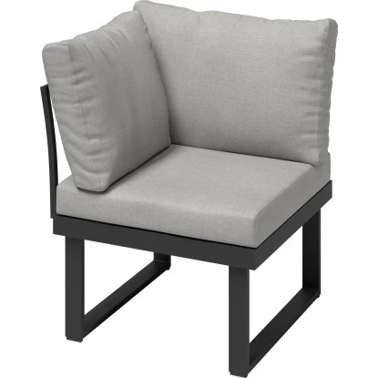 Alu-Ecksessel Lipson Aluminium Grau 1 Alu-Ecksessel Lipson Aluminium Grau