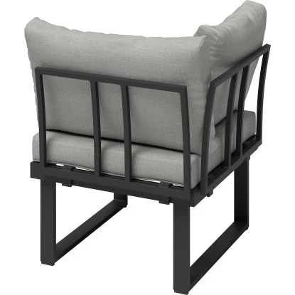 Alu-Ecksessel Lipson Aluminium Grau 2 Alu-Ecksessel Lipson Aluminium Grau – Bild 2