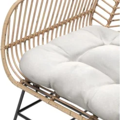 Lounge-Set Udima Mit Tisch 4-teilig Aus Rattan Natur -Vitavia Verkäufe 4048126625512 100
