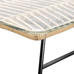 Lounge-Set Udima Mit Tisch 4-teilig Aus Rattan Natur -Vitavia Verkäufe 4048126625512 120