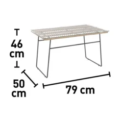Lounge-Set Udima Mit Tisch 4-teilig Aus Rattan Natur -Vitavia Verkäufe 4048126625512 160