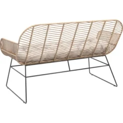 Lounge-Set Udima Mit Tisch 4-teilig Aus Rattan Natur -Vitavia Verkäufe 4048126625512 40