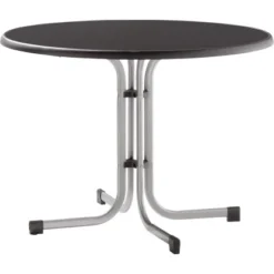Sieger Klapptisch Boulevard Mecalit-Pro Graphit Anthrazit Ø 100 Cm X 72 Cm