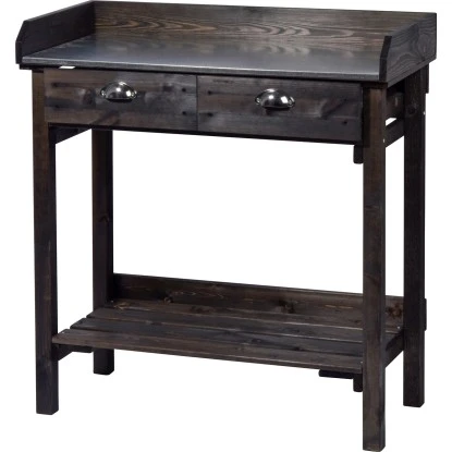 Dobar Pflanztisch Mit 2 Schubladen Und Ablagefläche Schwarz 90 X 79 X 39 Cm 1 Dobar Pflanztisch Mit 2 Schubladen Und Ablagefläche Schwarz 90 X 79 X 39 Cm