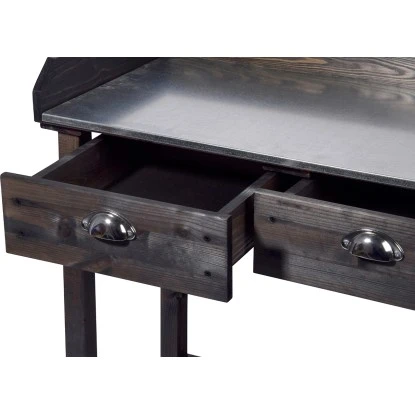 Dobar Pflanztisch Mit 2 Schubladen Und Ablagefläche Schwarz 90 X 79 X 39 Cm 3 Dobar Pflanztisch Mit 2 Schubladen Und Ablagefläche Schwarz 90 X 79 X 39 Cm – Bild 3