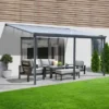 Home Deluxe Terrassenüberdachung Solis Alu 434 X 303 X 226 / 278 Cm Anthrazit