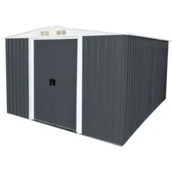 Home Deluxe Geräteschuppen Bohio XXL 257 Cm X 313 Cm X 178 Cm Anthrazit